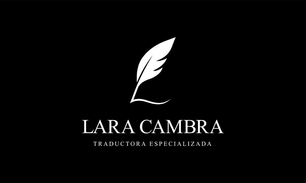 LaraCambra Logomarca Config. Vertical Negativo scaled