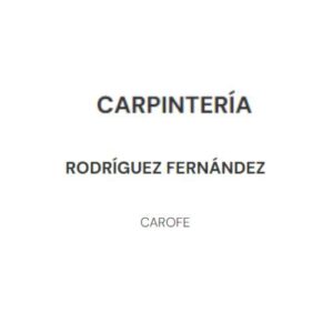 Foto de CARPINTERÍA RODRÍGUEZ FERNÁNDEZ S.L. en Villanueva del Ariscal - Imagen 1